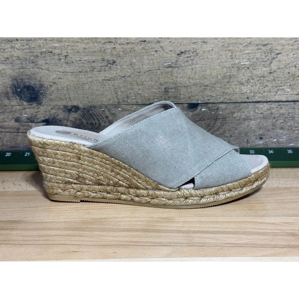 🔥NEW - Eric Michael Espadrille Wedge Heel Sandal EU 42 Spain Made (US 11-11.5)